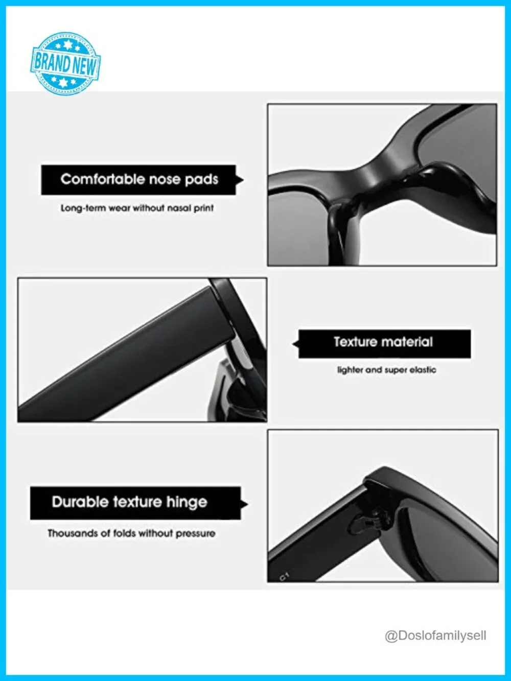 Retro Rectangle Sunglasses UV400 Protection Driving Glasses Narrow Square Frame